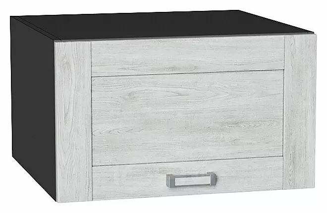 Шкаф верхний горизонтальный глубокий Лофт Nordic Oak/Graphite 358*600*576