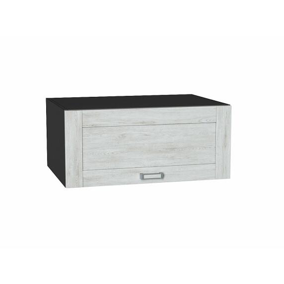 Шкаф верхний горизонтальный глубокий Лофт Nordic Oak/Graphite 358*800*576
