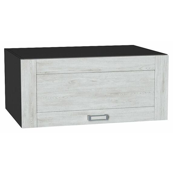 Шкаф верхний горизонтальный глубокий Лофт Nordic Oak/Graphite 358*800*576