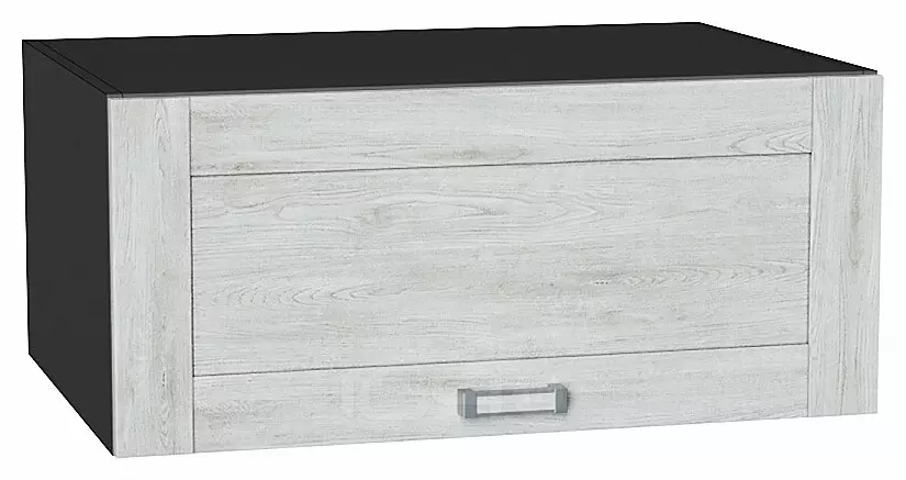 Шкаф верхний горизонтальный глубокий Лофт Nordic Oak/Graphite 358*800*576