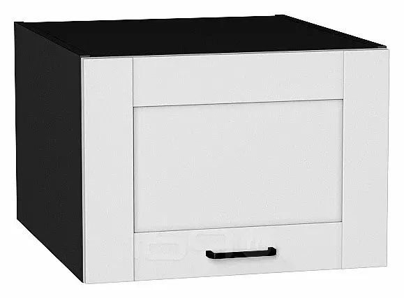 Шкаф верхний горизонтальный глубокий Лофт Super White Graphite 358*500*576