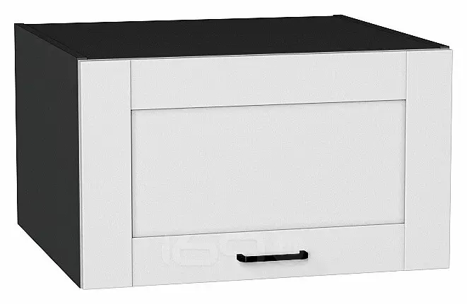 Шкаф верхний горизонтальный глубокий Лофт Super White Graphite 358*600*576