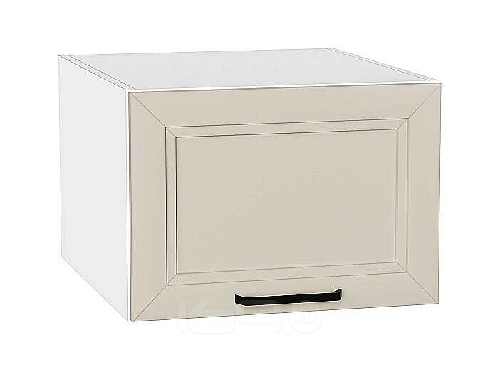 Шкаф верхний горизонтальный глубокий Нео Cream Silk/Белый 358*500*576
