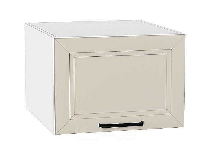 Шкаф верхний горизонтальный глубокий Нео Cream Silk/Белый 358*500*576