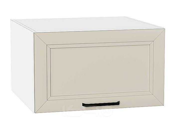 Шкаф верхний горизонтальный глубокий Нео Cream Silk/Белый 358*600*576