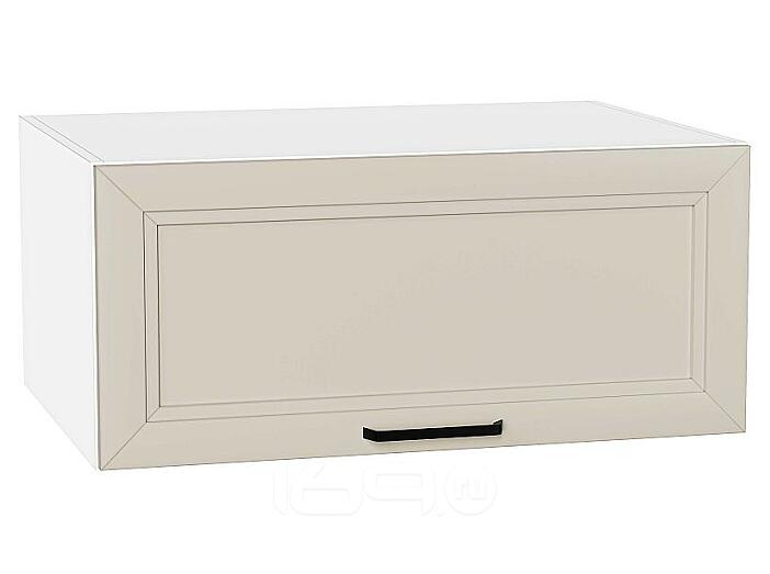 Шкаф верхний горизонтальный глубокий Нео Cream Silk/Белый 358*800*576