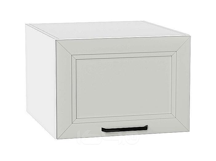 Шкаф верхний горизонтальный глубокий Нео Grey Silk/Белый 358*500*576