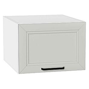 Шкаф верхний горизонтальный глубокий Нео Grey Silk/Белый 358*500*576