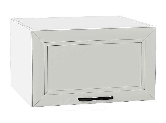 Шкаф верхний горизонтальный глубокий Нео Grey Silk/Белый 358*600*576