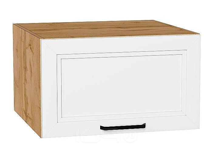 Шкаф верхний горизонтальный глубокий Нео White Silk/Дуб Вотан 358*600*576