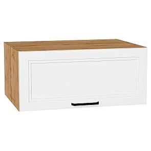 Шкаф верхний горизонтальный глубокий Нео White Silk/Дуб Вотан 358*800*576