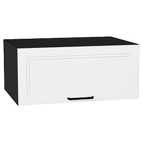 Шкаф верхний горизонтальный глубокий Нео White Silk/Graphite 358*800*576