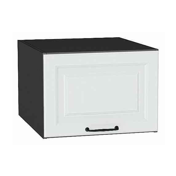 Шкаф верхний горизонтальный глубокий Ницца Blanco/Graphite 358*500*574