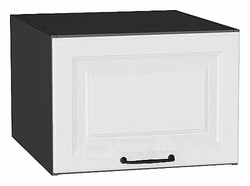 Шкаф верхний горизонтальный глубокий Ницца Blanco/Graphite 358*500*574