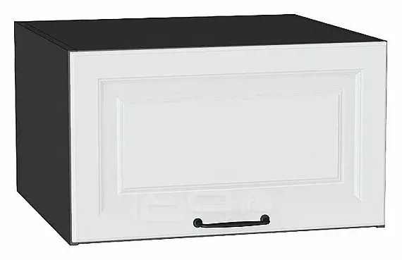 Шкаф верхний горизонтальный глубокий Ницца Blanco/Graphite 358*600*574