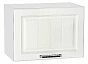 Шкаф верхний горизонтальный глубокий Прага Белое дерево Белый 358*500*574