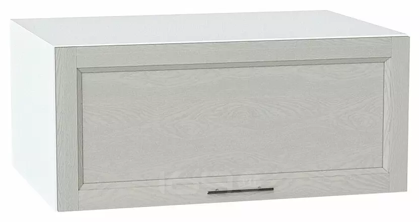 Шкаф верхний горизонтальный глубокий Сканди Cappuccino Softwood Белый 358*800*576