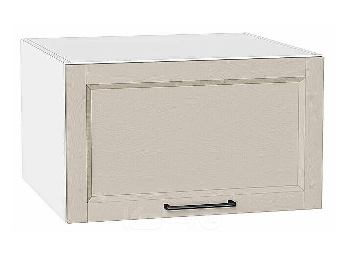 Шкаф верхний горизонтальный глубокий Сканди Cream Silkwood/Белый 358*600*576