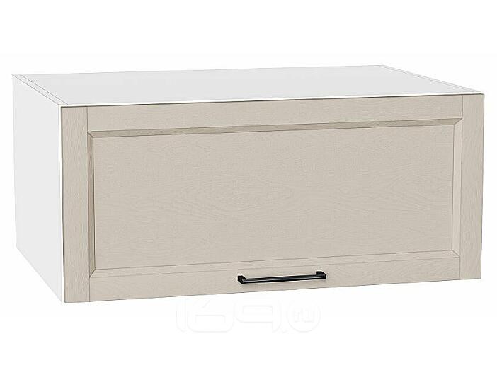 Шкаф верхний горизонтальный глубокий Сканди Cream Silkwood/Белый 358*800*576