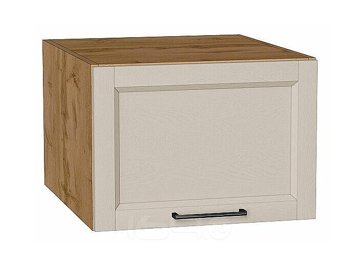 Шкаф верхний горизонтальный глубокий Сканди Cream Silkwood/Дуб Вотан 358*500*576