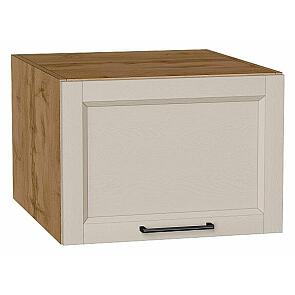 Шкаф верхний горизонтальный глубокий Сканди Cream Silkwood/Дуб Вотан 358*500*576