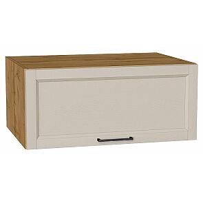 Шкаф верхний горизонтальный глубокий Сканди Cream Silkwood/Дуб Вотан 358*800*576