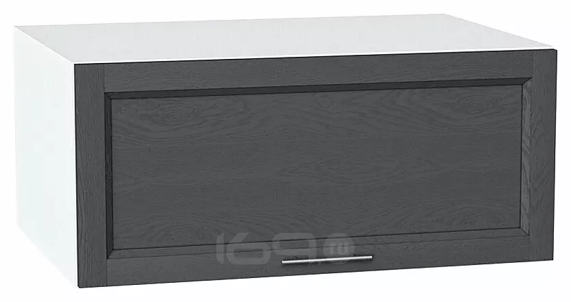 Шкаф верхний горизонтальный глубокий Сканди Graphite Softwood Белый 358*800*576