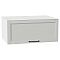 Шкаф верхний горизонтальный глубокий Сканди Grey Silkwood/Белый 358*800*576