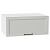 Шкаф верхний горизонтальный глубокий Сканди Grey Silkwood/Белый 358*800*576