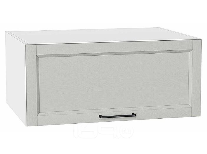 Шкаф верхний горизонтальный глубокий Сканди Grey Silkwood/Белый 358*800*576
