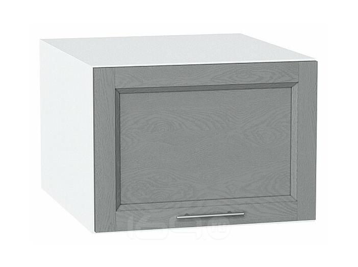 Шкаф верхний горизонтальный глубокий Сканди Grey Softwood Белый 358*500*576