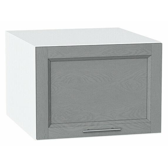Шкаф верхний горизонтальный глубокий Сканди Grey Softwood Белый 358*500*576