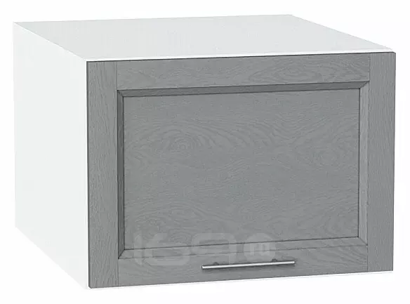 Шкаф верхний горизонтальный глубокий Сканди Grey Softwood Белый 358*500*576