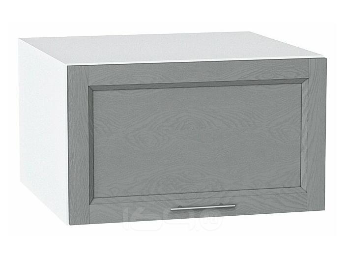 Шкаф верхний горизонтальный глубокий Сканди Grey Softwood Белый 358*600*576