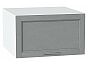 Шкаф верхний горизонтальный глубокий Сканди Grey Softwood Белый 358*600*576
