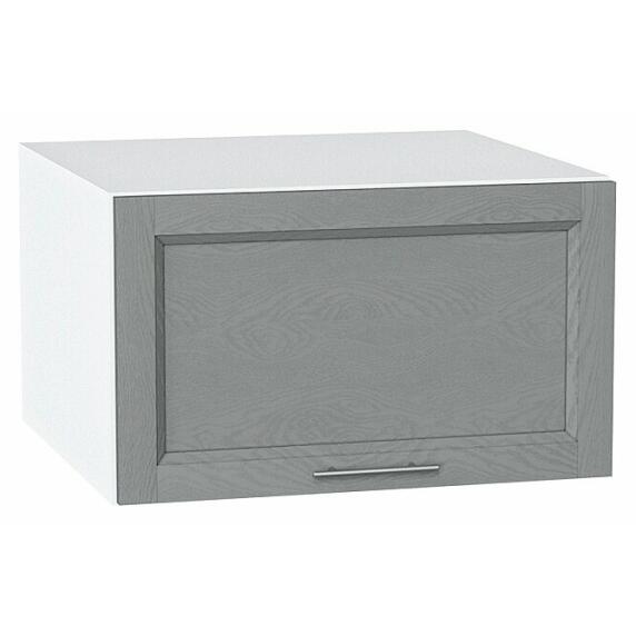 Шкаф верхний горизонтальный глубокий Сканди Grey Softwood Белый 358*600*576