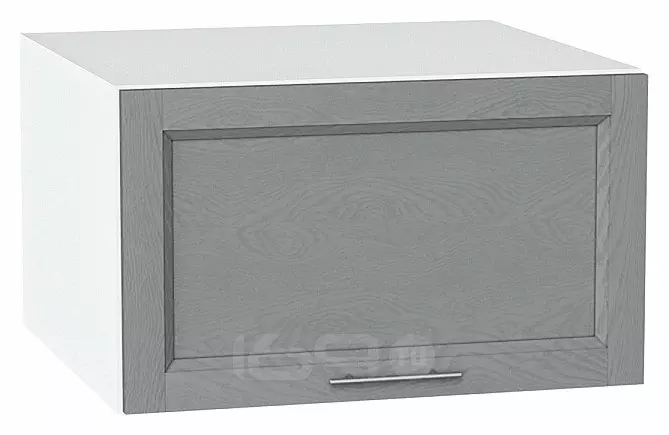 Шкаф верхний горизонтальный глубокий Сканди Grey Softwood Белый 358*600*576