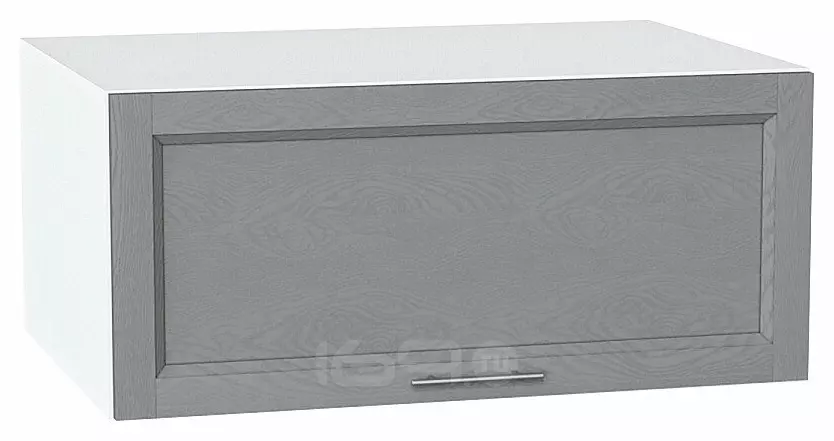 Шкаф верхний горизонтальный глубокий Сканди Grey Softwood Белый 358*800*576