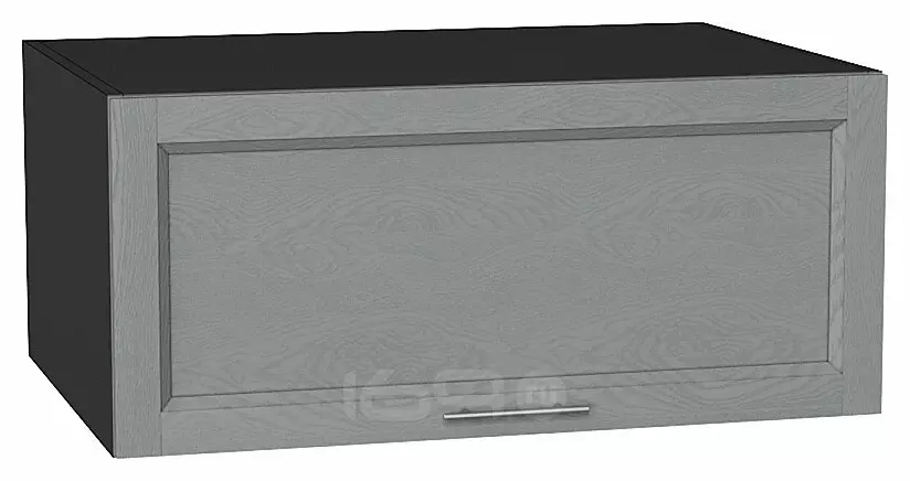 Шкаф верхний горизонтальный глубокий Сканди Grey Softwood Graphite 358*800*576