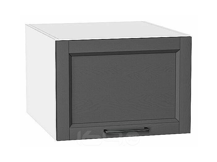 Шкаф верхний горизонтальный глубокий Сканди Stormy Silkwood/Белый 358*500*576