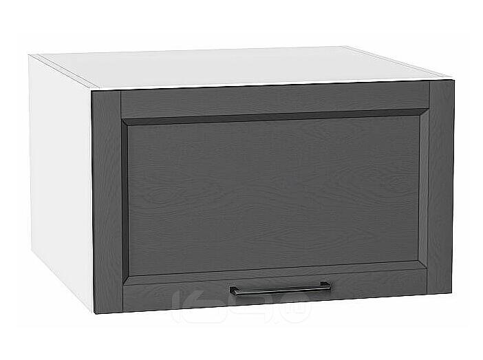 Шкаф верхний горизонтальный глубокий Сканди Stormy Silkwood/Белый 358*600*576