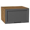 Шкаф верхний горизонтальный глубокий Сканди Stormy Silkwood/Дуб Вотан 358*600*576