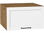 Шкаф верхний горизонтальный глубокий Сканди White Silkwood/Дуб Вотан 358*600*576