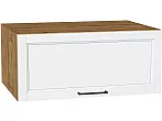 Шкаф верхний горизонтальный глубокий Сканди White Silkwood/Дуб Вотан 358*800*576
