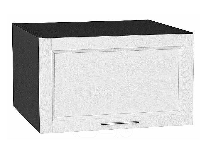Шкаф верхний горизонтальный глубокий Сканди White Softwood Graphite