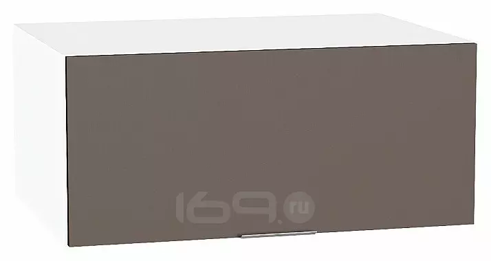 Шкаф верхний горизонтальный глубокий Терра Смоки Софт Белый 358*800*574