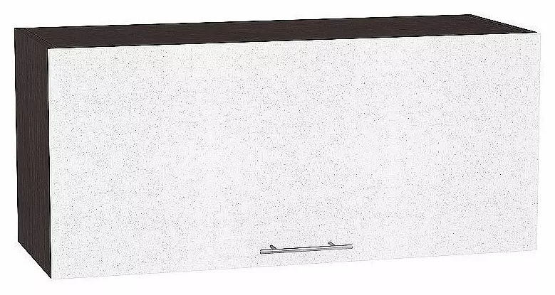 Шкаф верхний горизонтальный глубокий Валерия-М Белый металлик Graphite