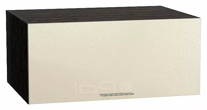 Шкаф верхний горизонтальный глубокий Валерия-М Бежевый металлик Graphite 358*800*574
