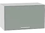 Шкаф верхний горизонтальный Квадро Аквамарин/Белый 358*600*321