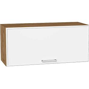 Шкаф верхний горизонтальный Квадро Белый/Дуб Вотан 358*800*321